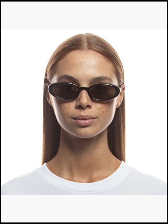 Oval Minimalist Y2K Sunglasses with Metal Temples